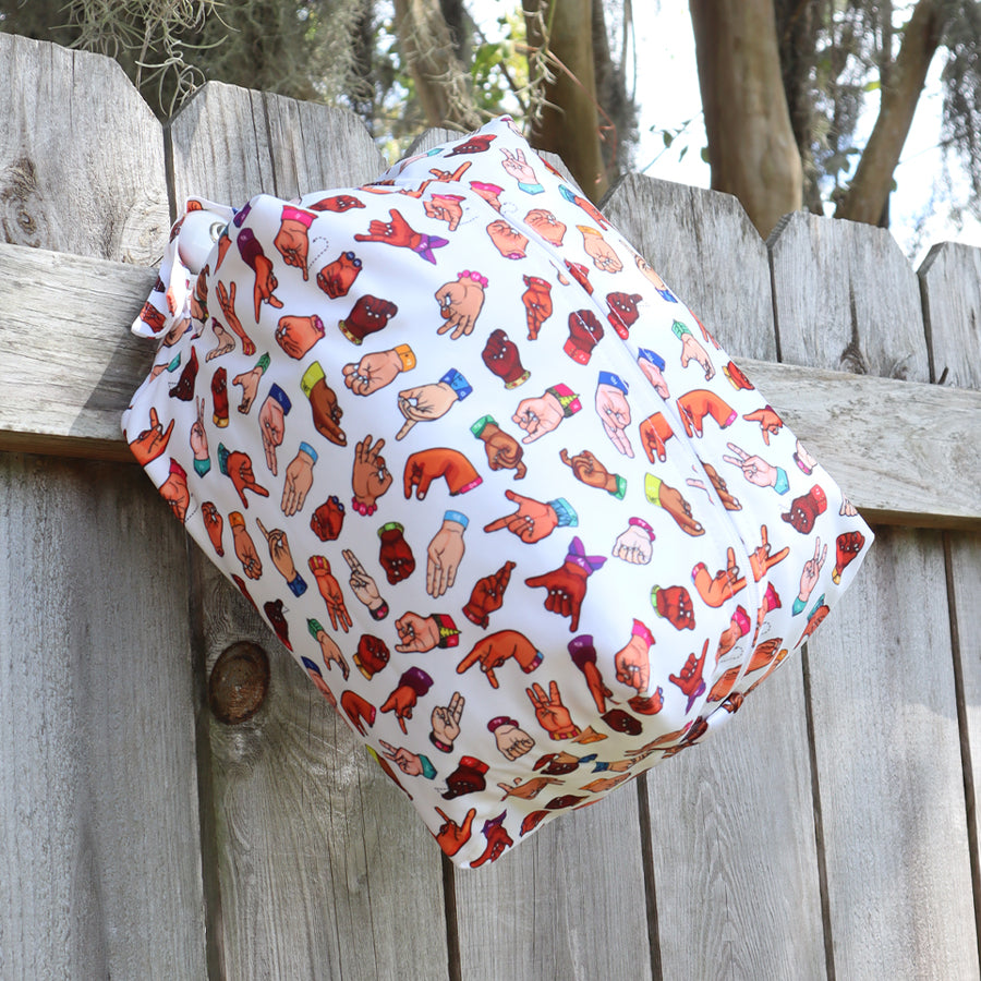 ASL ALPHABET TRAVEL POUCH
